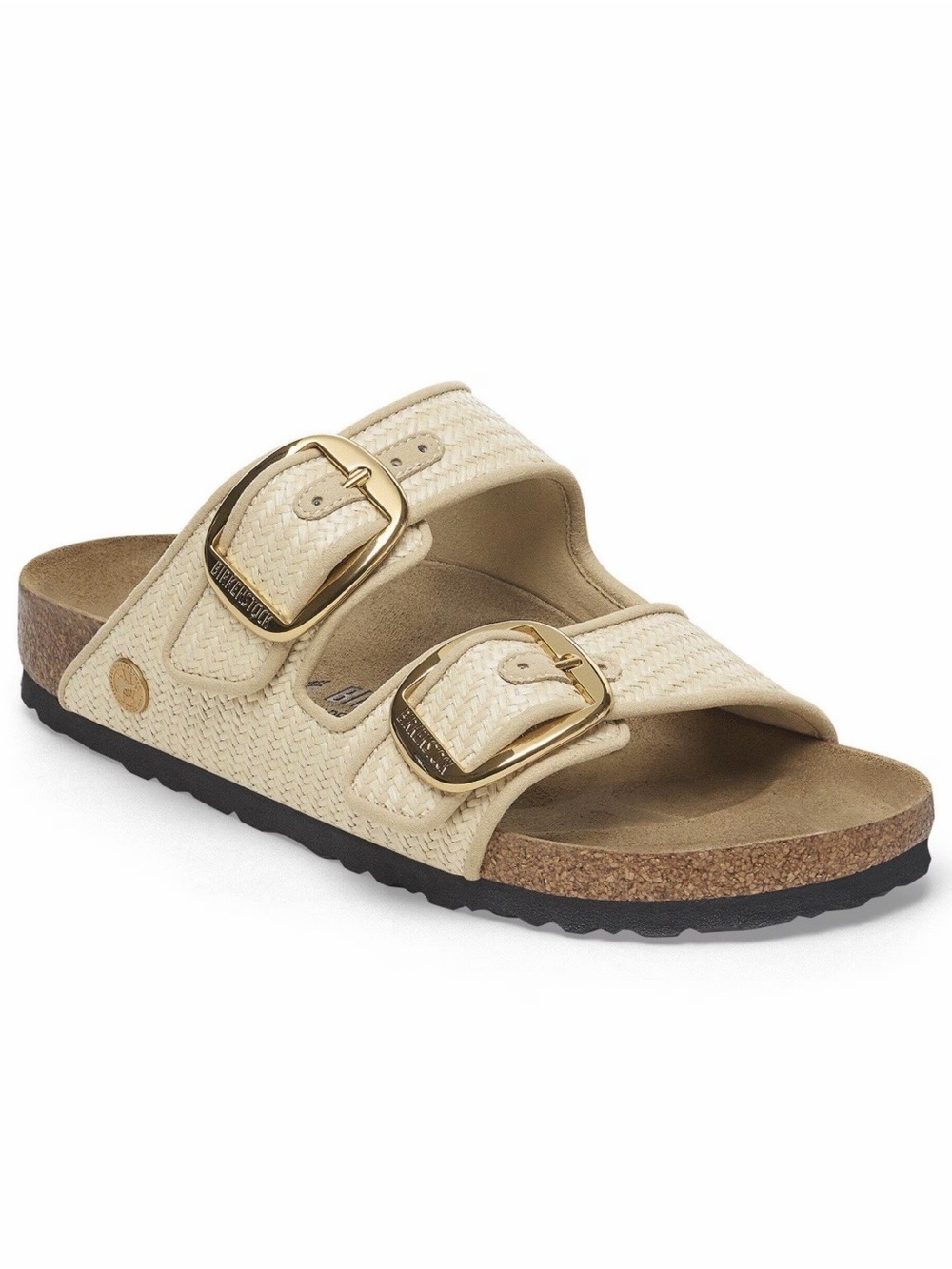 Birkenstock Arizona Big Buckle in Raffia Naturale